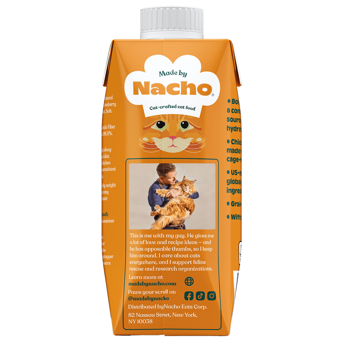 Made by Nacho Cage Free Chicken Bone Broth Cat Topper 11oz