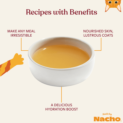Made by nacho cage free Turkey bone broth 11oz cat bone broth topper