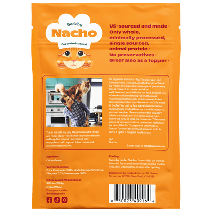 Made by Nacho Freeze Dried Chicken Breast Cat Treats .9oz