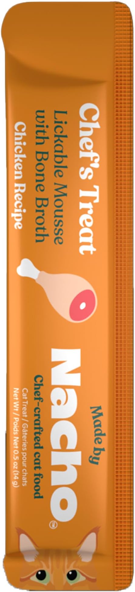 Made by nacho lickable mousse with bone broth cat treats 12pk