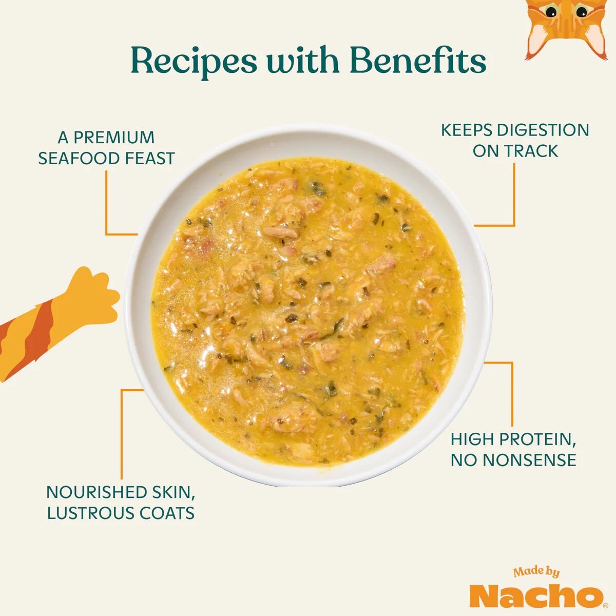 Made by Nacho Tuna Sardine Bone Broth 2.8oz canned cat food flaked