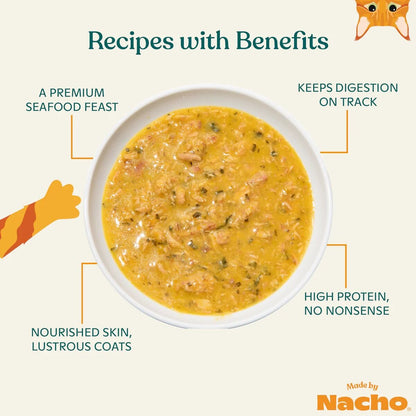 Made by Nacho Tuna Sardine Bone Broth 2.8oz canned cat food flaked