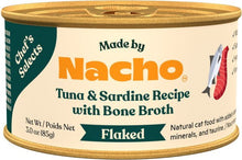 Made by Nacho Tuna Sardine Bone Broth 2.8oz canned cat food flaked