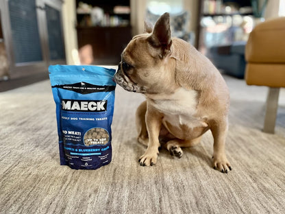 MAECK Insect Grub Protein Dog Training Treats, 1 Pound, All Natural, Sustainable, Gluten Free - Pumpkin & Blueberry - 667619653005