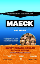 MAECK Insect Grub Protein Dog Treats, 6 Ounces, All Natural, Gluten Free, Sustainable - Sweet Potato, Squash & Grub Recipe - 667619653043