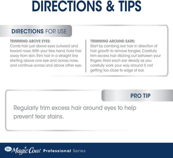 Magic coat professional coat trimming safety tip facial scissors