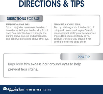 Magic coat professional coat trimming safety tip facial scissors