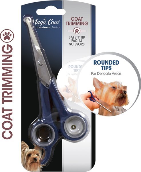 Magic coat professional coat trimming safety tip facial scissors