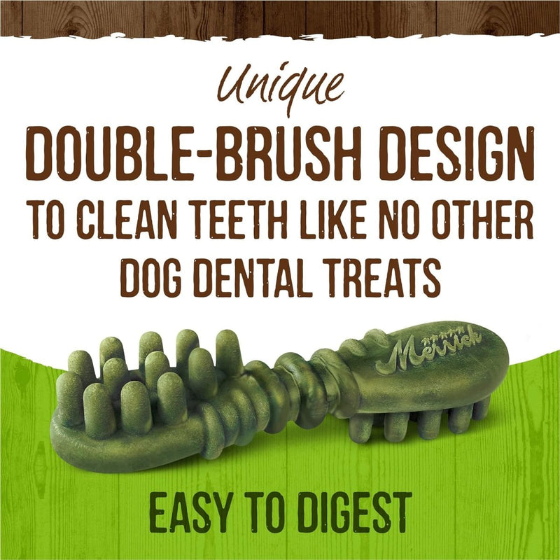 Merrick Fresh Kisses Dog Dental Chews For Large Breeds, Grain Free Dog Treats with Coconut and Botanical Oils - dental treats - 022808660231