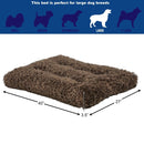 Midwest Homes for Pets Deluxe Dog Beds - Super Plush Dog & Cat Beds Ideal for Dog Crates - 1 - Year Warranty - 42 - Inch, Cocoa - 027773018063