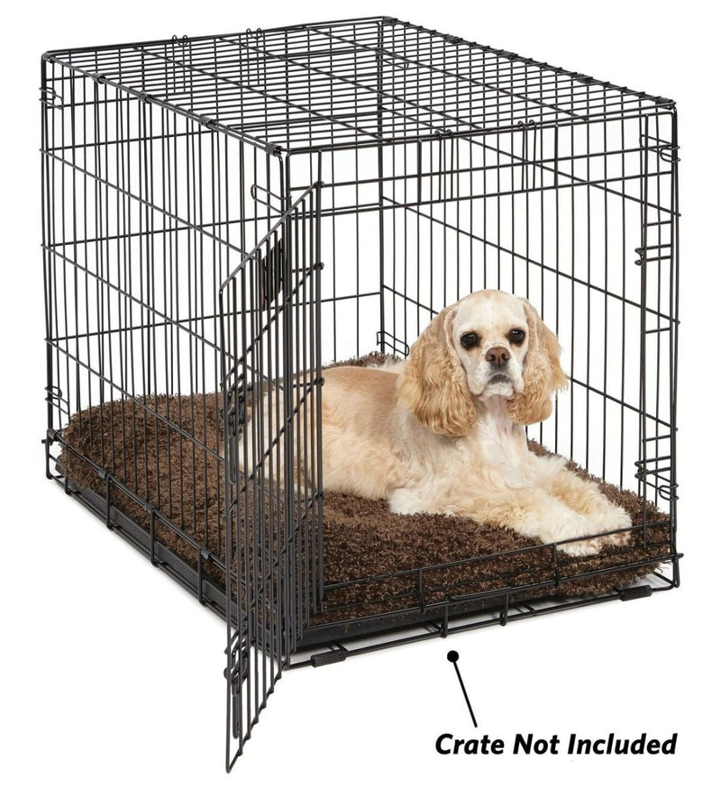 Midwest Homes for Pets Deluxe Dog Beds - Super Plush Dog & Cat Beds Ideal for Dog Crates - 1 - Year Warranty - Cocoa, 30 - Inch - 027773018049