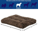 Midwest Homes for Pets Deluxe Dog Beds - Super Plush Dog & Cat Beds Ideal for Dog Crates - 1 - Year Warranty - Cocoa, 36 - Inch - 027773018056