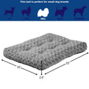 MidWest Homes for Pets Deluxe Dog Beds - Super Plush Dog & Cat Beds Ideal for Dog Crates - 1 - Year Warranty - Gray, 24 - Inch - 027773014324