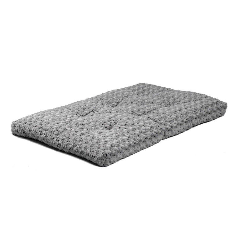 MidWest Homes for Pets Deluxe Dog Beds - Super Plush Dog & Cat Beds Ideal for Dog Crates - 1 - Year Warranty - Gray, 48 - Inch - 027773014362