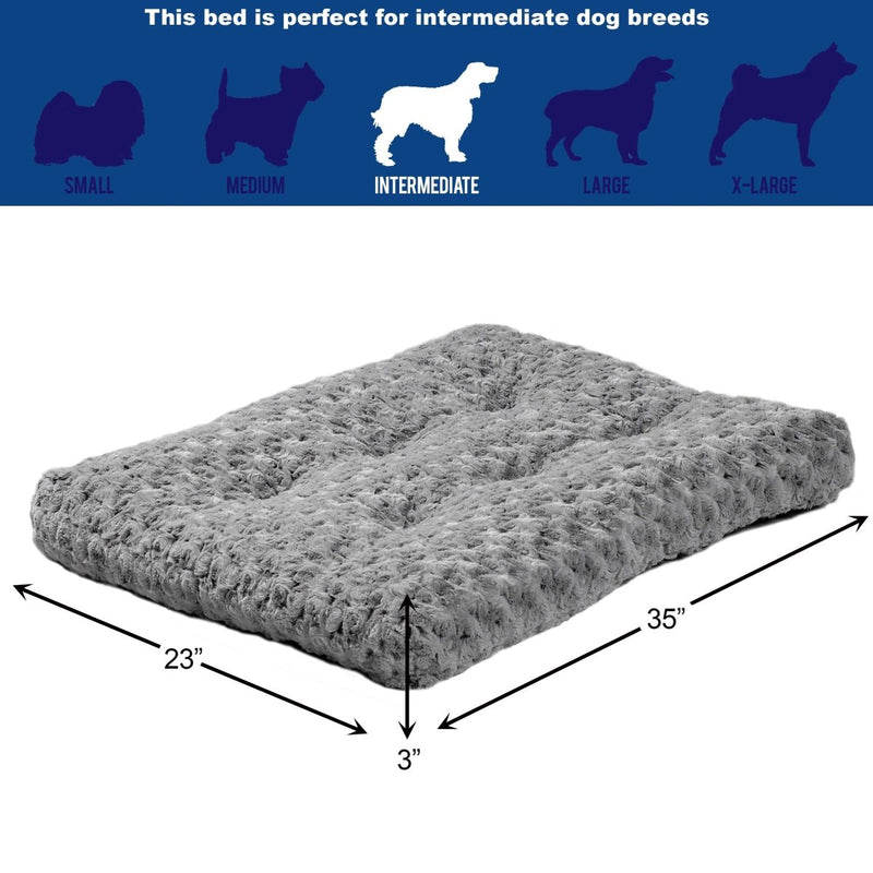 MidWest Homes for Pets Deluxe Dog Beds - Super Plush Dog & Cat Beds Ideal for Dog Crates - 1 - Year Warranty - 027773014348