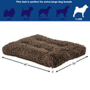 MidWest Homes for Pets Deluxe Large Dog Beds - Super Plush Dog & Cat Beds Ideal for Dog Crates - 1 - Year Warranty - Cocoa - 027773018070