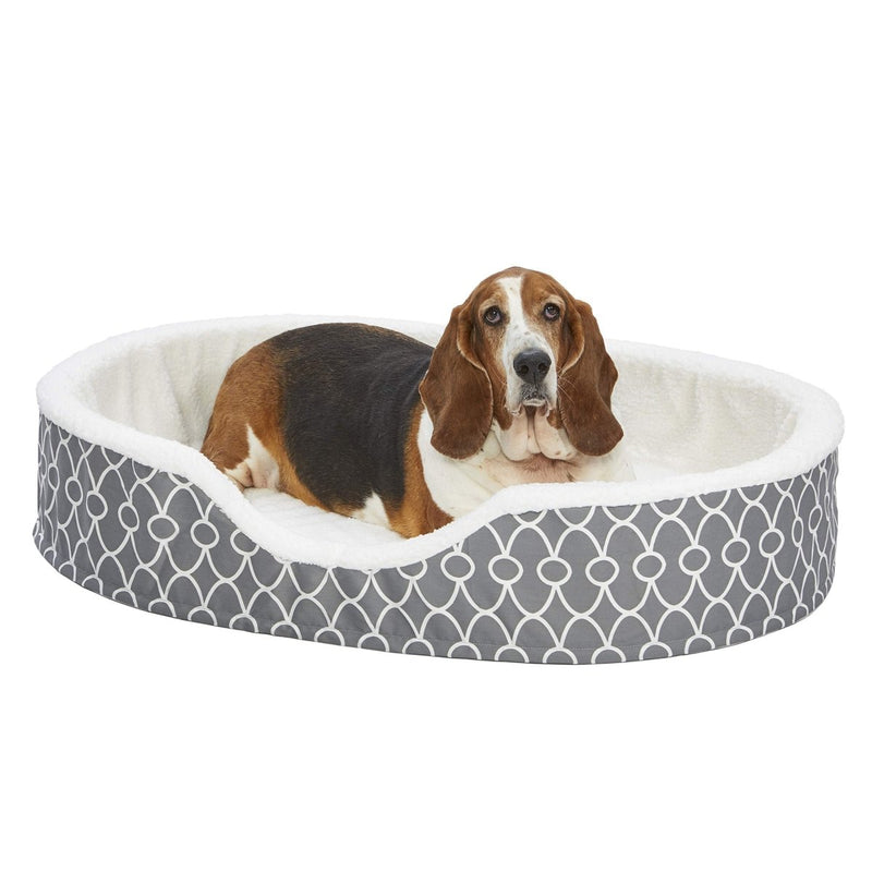 MidWest Homes for Pets Orthoperdic Egg - Crate Nesting Pet Bed For Large Dogs - Fabric Protector - XL Gray - 027773021223