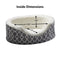 MidWest Homes for Pets Orthoperdic Egg - Crate Nesting Pet Bed For Small Breeds - Fabric Protector - XS Gray - 027773020981