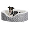 MidWest Homes for Pets Orthoperdic Egg - Crate Nesting Pet Bed For Small Dogs - Fabric Protector - Medium Gray - 027773021100