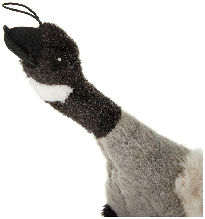 Multipet Canada Goose Migrator Bird Plush Dog Toy, Gray, 16" (37762), All Breed Sizes - 784369377620