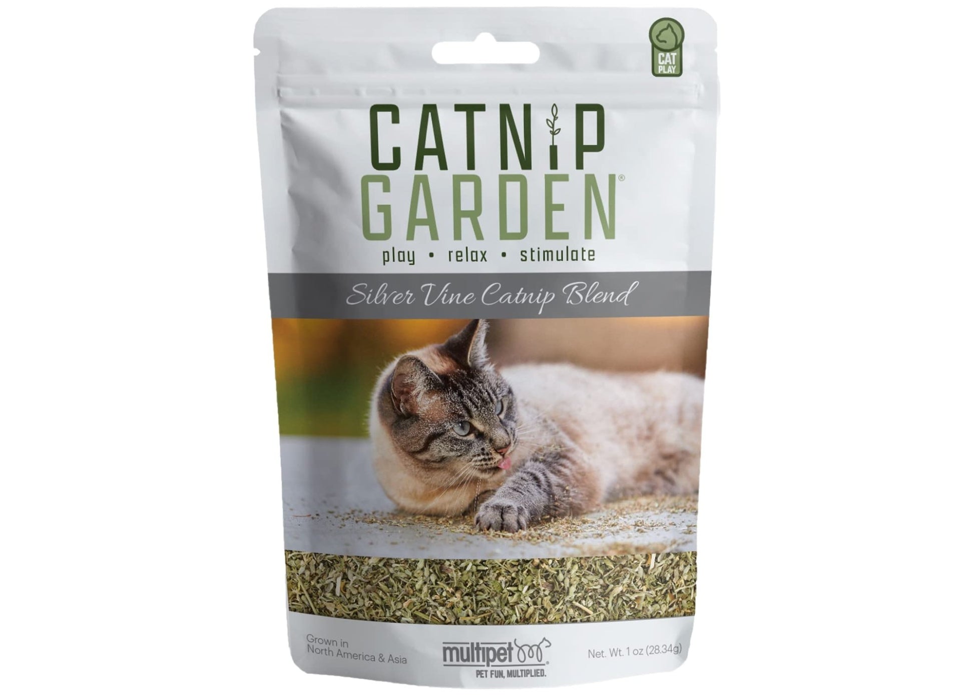Multipet Catnip Garden Silver Vine 1oz, Cat Toy