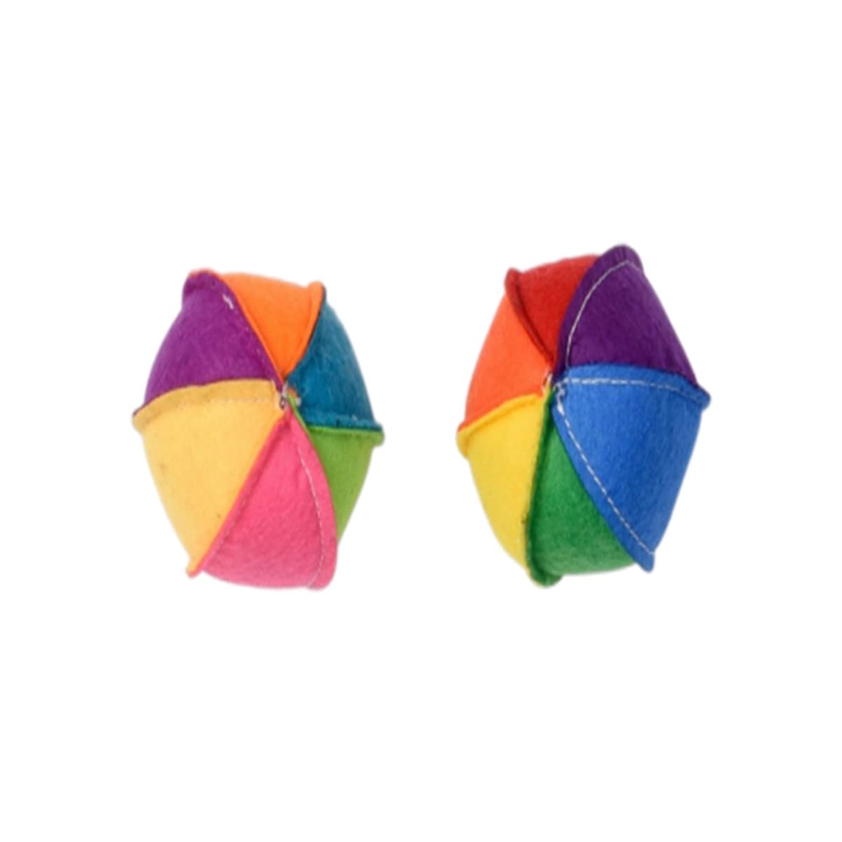 Multipet Felt Beach Ball for Cats - Assorted Color - 2.5 in. - 784369201048