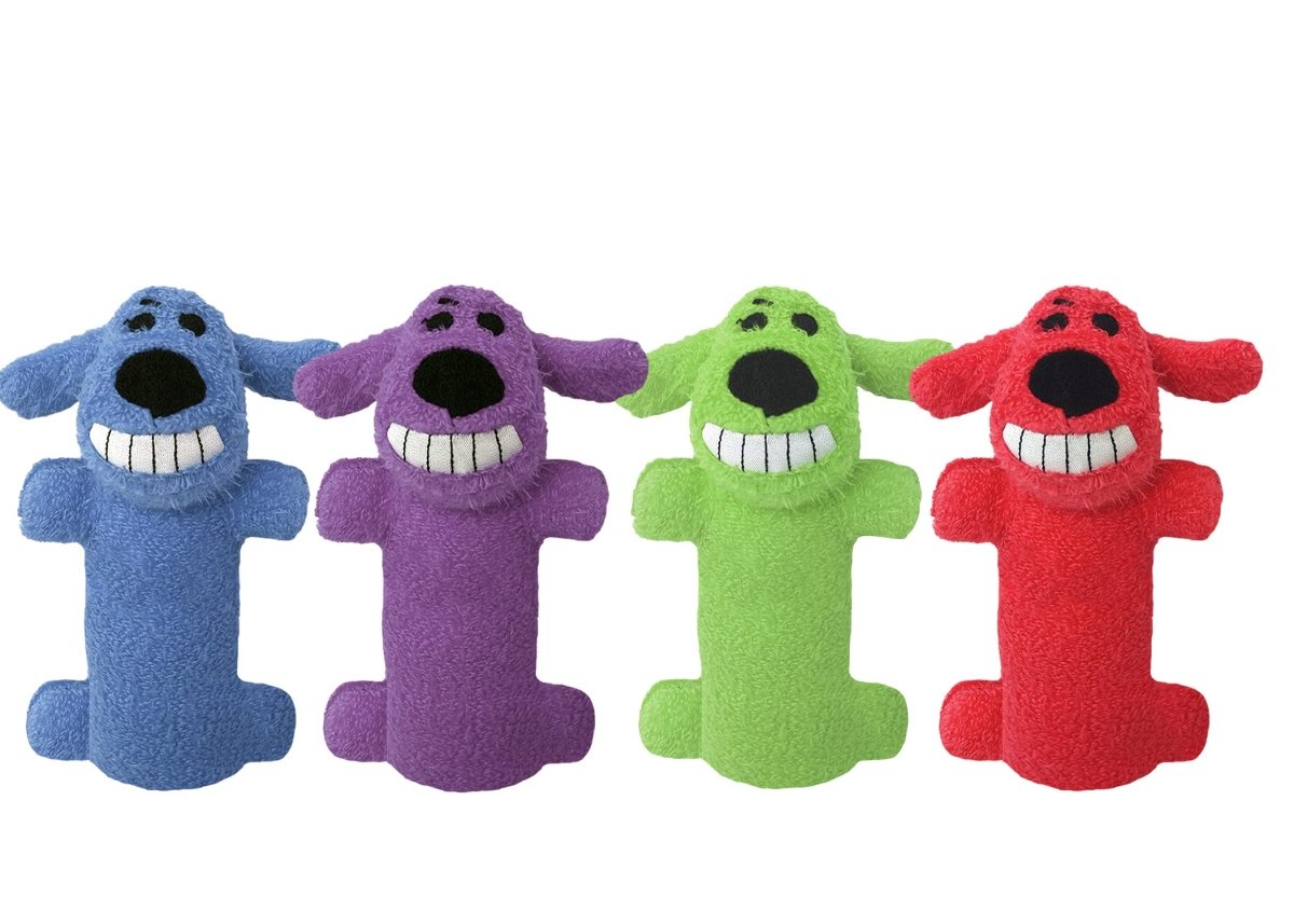 Multipet International Original Loofa Dog Mini 6 - Inch Dog Toy (Assorted colors) - 784369477115