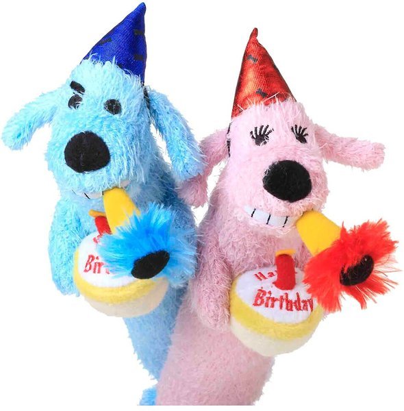 Multipet loofa dog birthday loofa small dog toy