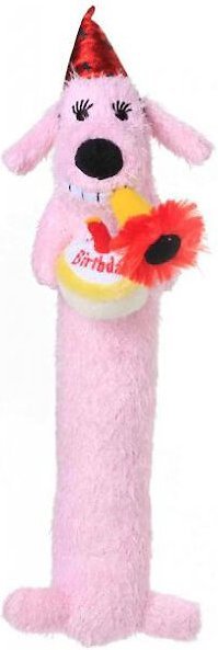 Multipet loofa dog birthday loofa small dog toy