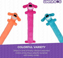 Multipet loofa dog toy large purple