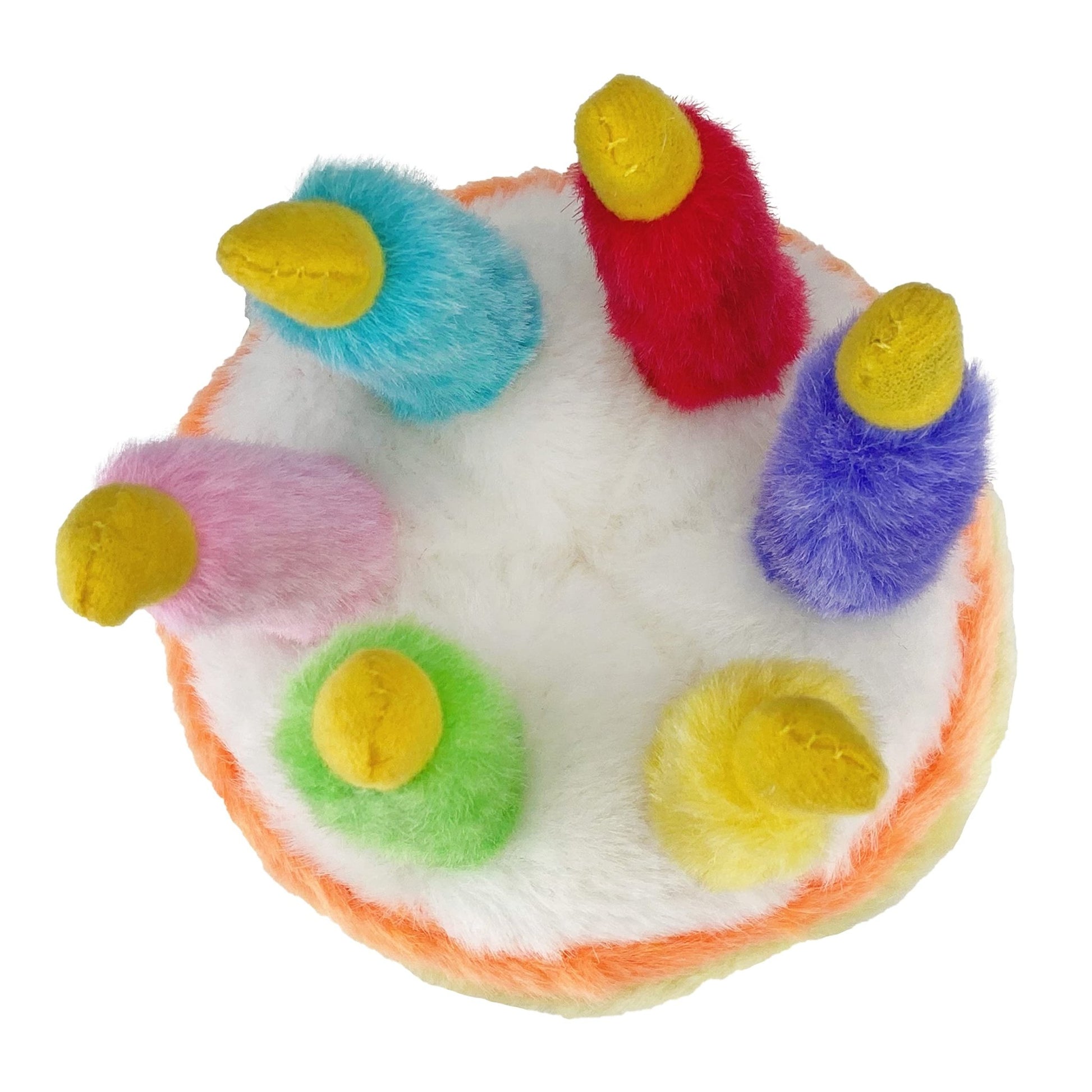 Multipet Plush Musical Birthday Cake Dog Toy