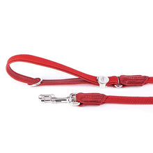 MyFamily Italian Made in Italy Simil Leather and Rope Dog Leash, White Bronze Metallic Finish, Practical and Comfortable, Handmade, Bilbao Collection