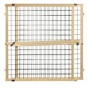 MYPET North States Wire Mesh Dog Gate - 29.5 - 50" Wide - Pressure Mount - Dog Gate 31" Tall - Expandable - Durable Dog Gates for Doorways - Sustainable Hardwood - door - 026107046147