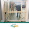 MYPET North States Wire Mesh Dog Gate - 29.5 - 50" Wide - Pressure Mount - Dog Gate 31" Tall - Expandable - Durable Dog Gates for Doorways - Sustainable Hardwood - door - 026107046147