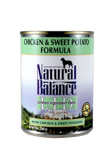 Natural Balance Limited Ingredient Diets Chicken & Sweet Potato Formula Canned Dog Food(Packaging may vary) - 723633001700