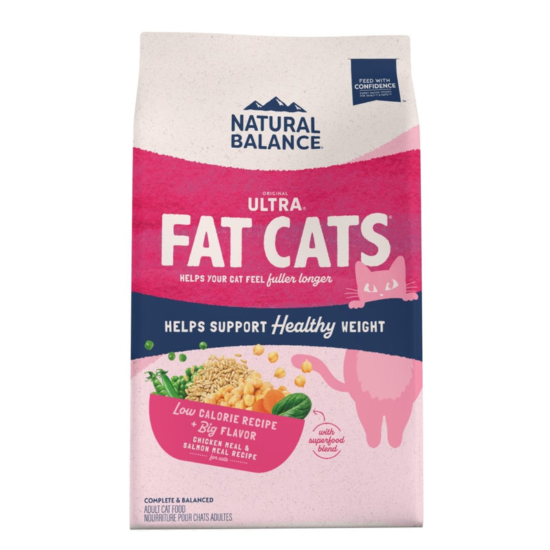 Natural Balance Original Ultra Fat Cats Chicken Meal & Salmon Meal Recipe Low Calorie Dry Cat Food - 6 Pounds - dry cat food - 723633014885