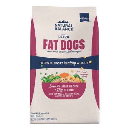 Natural Balance Original Ultra Fat Dogs Chicken Meal, Salmon Meal & Barley Recipe Adult Dry Dog Food, 24 lbs. - 723633014373