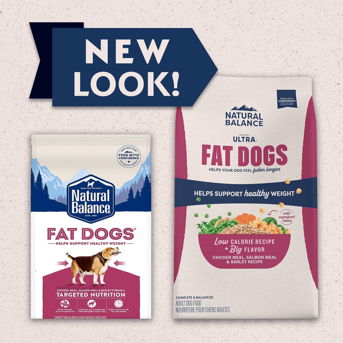 Natural Balance Original Ultra Fat Dogs Chicken Meal, Salmon Meal & Barley Recipe Adult Dry Dog Food, 24 lbs. - 723633014373