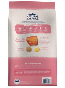 Natural balance salmon & brown rice recipe 24lb dry dog food kibble