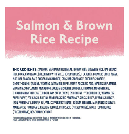 Natural balance salmon & brown rice recipe 24lb dry dog food kibble