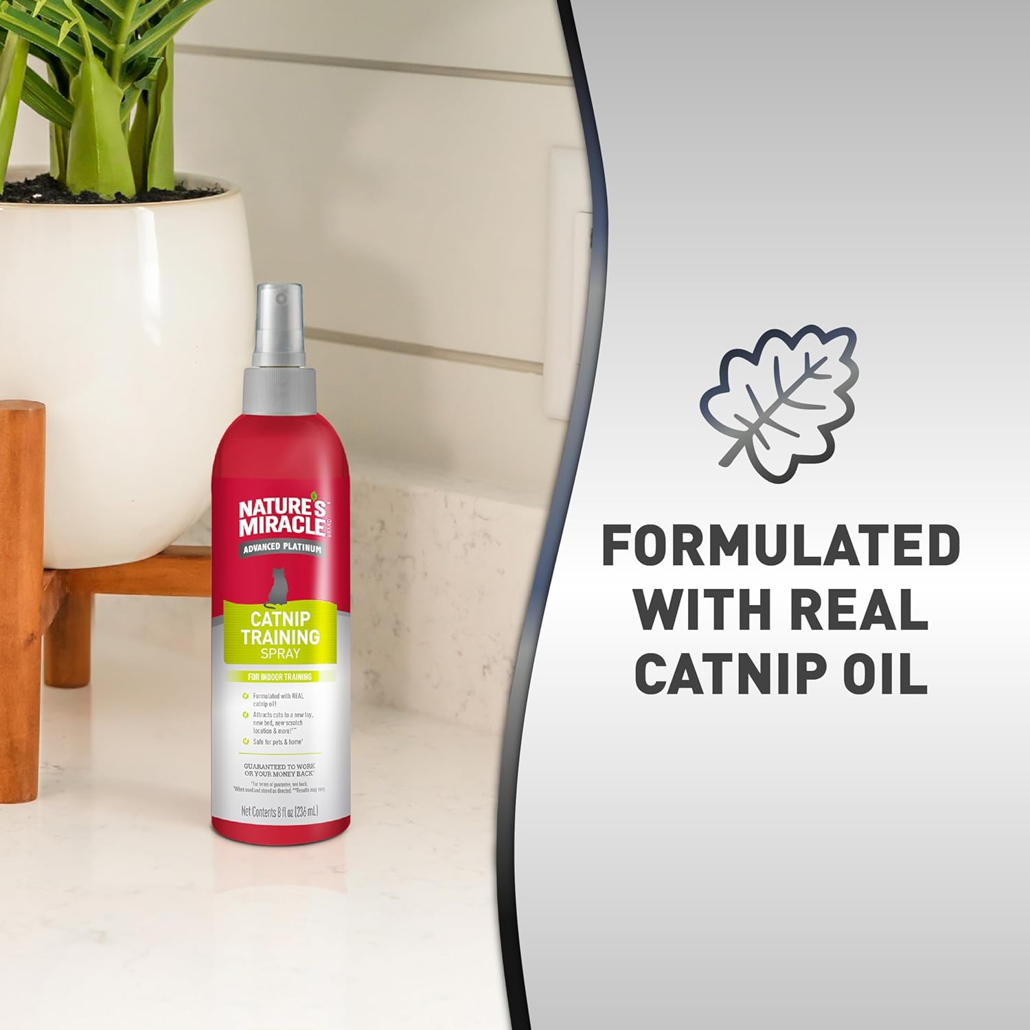 Natures miracle catnip training spray for indoor training 8oz catnip spray