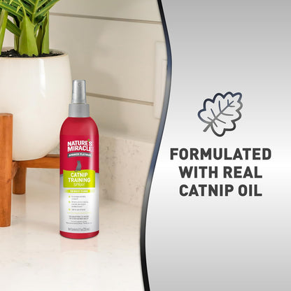 Natures miracle catnip training spray for indoor training 8oz catnip spray