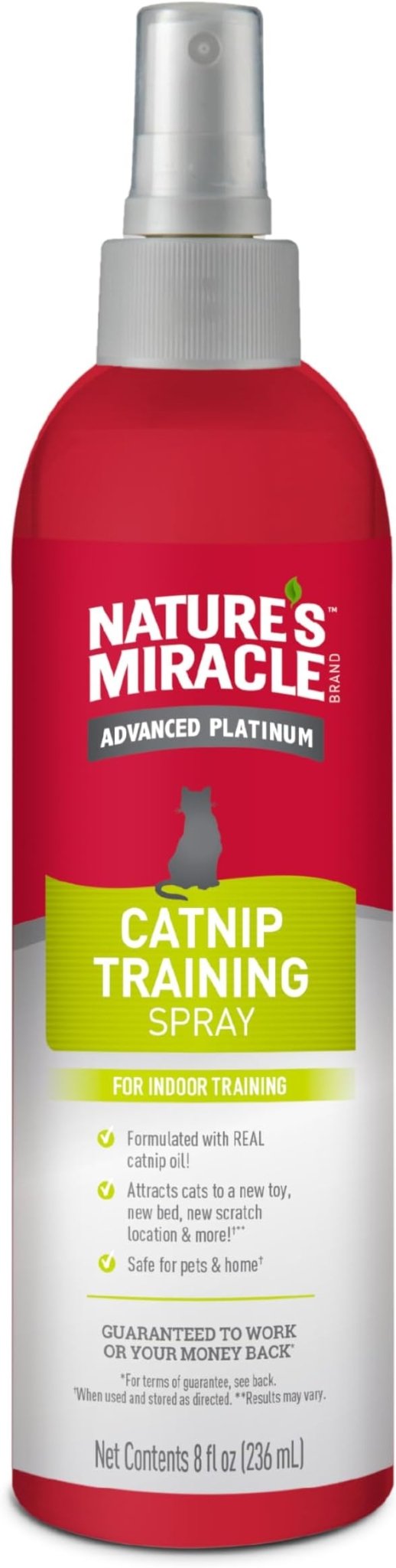 Natures miracle catnip training spray for indoor training 8oz catnip spray