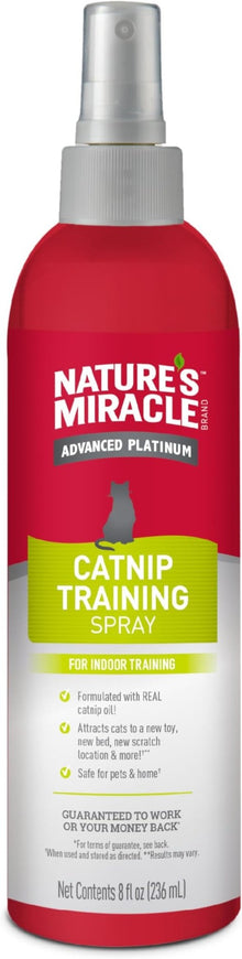 Natures miracle catnip training spray for indoor training 8oz catnip spray