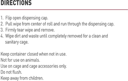 Natures miracle small animal cage scrubbing wipes 30 count