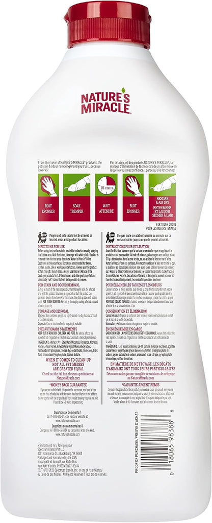 Natures miracle urine enzymatic formula urine destroyer 32oz bottle cat spray