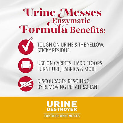 Natures miracle urine enzymatic formula urine destroyer 32oz bottle cat spray