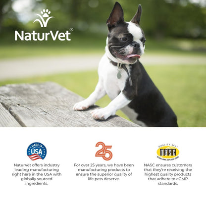 NaturVet Advanced Probiotics and Enzymes Supplement - Plus Vet Strength PB6 Probiotic - Soft Chews - Made in The USA with Globally Source Ingredients - 70 Chews - dog supplement - 797801037020