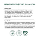 NaturVet Hemp Deodorizing Shampoo for Dogs - Plus Oatmeal & Honey – Gently Cleanses & Deodorizes Skin & Coat - Coconut Oil & Aloe Vera Extract - 16 oz - dog shampoo - 797801059442