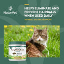 NaturVet Hemp Hairball Aid Plus Hemp Seed for Cats - Soft Chews - 60 ct - Supplies - 797801059718